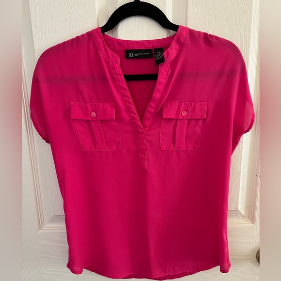 INC International Concepts Women's Split Neck Utility Shirt (Petite) - Picture 2 of 4